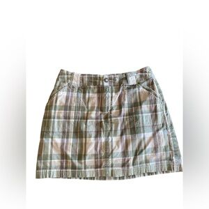Vintage St. John’s Bay Plaid Skort Women’s 10 Petite
Tan Green Preppy 90s Y2K